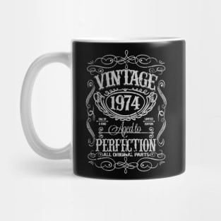 Vintage 1974 46 Years Old Perfectly 46th Birthday Gift Mug